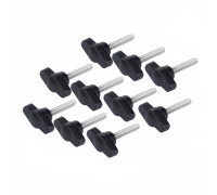 Крепежный винт барашек с резьбой М5, длиной резьбы 20 мм(M5x20), 10 шт