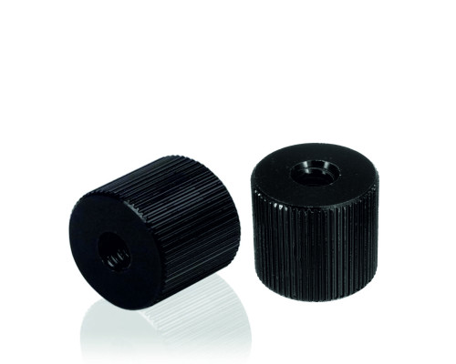 Переходник с резьбой 1/4"(F)-1/4"(F), черный, 2 шт.