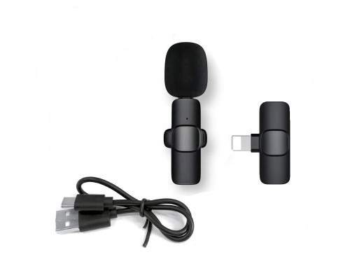 Беспроводной петличный микрофон K9 для Iphone и других устройств с разъемом Lightning