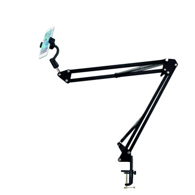 Настольная стойка усиленный пантограф ST-3522 с универсальным держателем телефона Т2 и нагрузкой до 1.6 кг