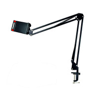 Настольная стойка усиленный пантограф ST-P182 с усиленной струбциной для телефона и планшета шириной до 18 см