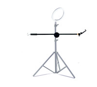 Наклонная стойка PRO-63-20TK с крючком для противовеса с держателем для телефона на шарнире для горизонтальной съемки на штатив 20 мм