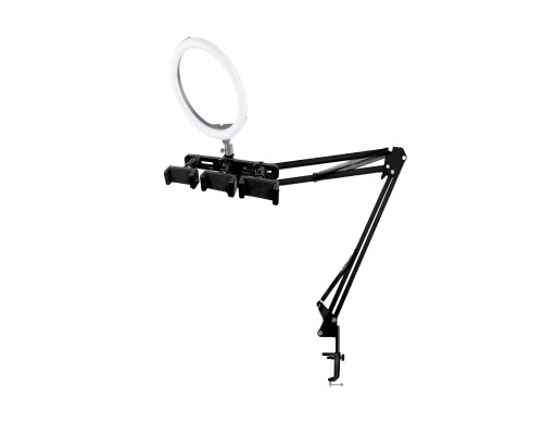 Настольная стойка усиленный пантограф ST-D3PS с тремя держателями для телефона на шарнирах