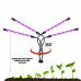 Фитолампа светодиодная 4 панели, светильник для растений с креплением на штатив с резьбой 1/4’’, пультом на проводе, удлинителем 1.5 м и адаптером
