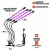 Фитолампа светодиодная, светильник для растений с регулируемым зажимом, пультом на проводе и пультом ДУ, 4 панели