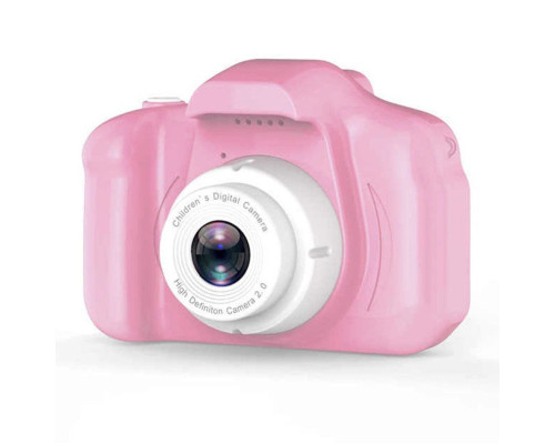 Детский фотоаппарат X2 цифровой розовый (прорезиненное покрытие)