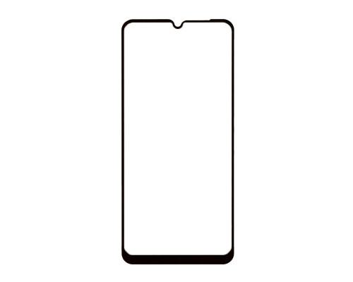 Защитное стекло для Honor 9A полная проклейка черное с салфеткой и стикером, в комплекте 2 стекла