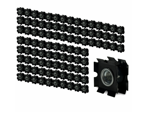 Резьбовое соединение для профильной трубы, M6*30*30, 100 шт