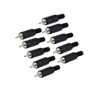 Разъем питания DC штекер 0,7/2,5/9 мм на кабель, 10 шт