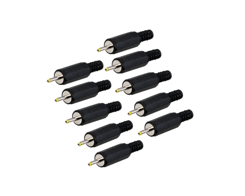 Разъем питания DC штекер 0,7/2,5/9 мм на кабель, 10 шт