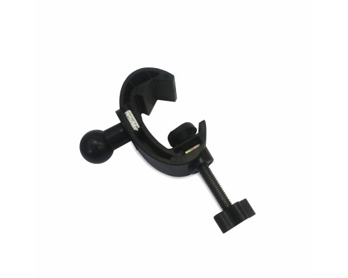 Зажим на круглое основание, струбцинный, с шаровым креплением