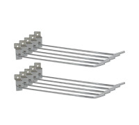 Крючок для торговой панели, нержавеющая сталь 25 см, диаметр 4 мм, 10 шт