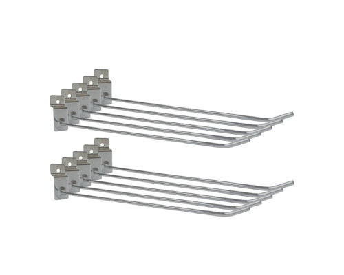 Крючок для торговой панели, нержавеющая сталь 25 см, диаметр 4 мм, 10 шт