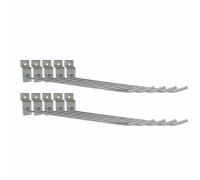 Крючок для торговой панели, нержавеющая сталь 20 см, диаметр 3 мм, 10 шт