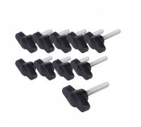 Крепежный винт барашек с резьбой М5, длиной резьбы 30 мм(M5x30), 10 шт