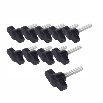 Крепежный винт барашек с резьбой М5, длиной резьбы 30 мм(M5x30), 10 шт