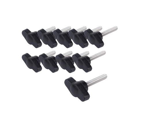 Крепежный винт барашек с резьбой М5, длиной резьбы 30 мм(M5x30), 10 шт