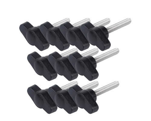 Крепежный винт барашек с резьбой М5, длиной резьбы 40 мм(M5x40), 10 шт