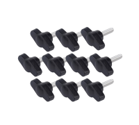 Крепежный винт барашек с резьбой М4, длиной резьбы 10 мм(M4x10), 10 шт