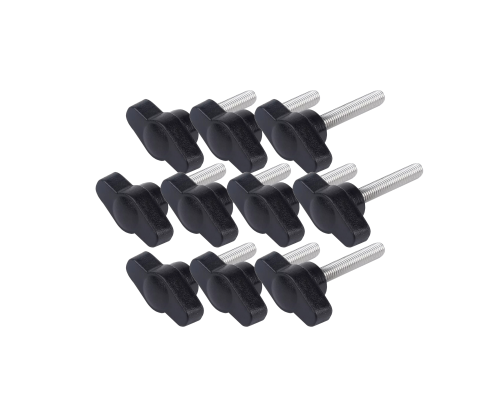 Крепежный винт барашек с резьбой М6, длиной резьбы 30 мм(M6x30), 10 шт