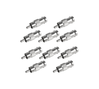 Переходник с BNC-мама (гнездо) на RCA-папа (штекер), 10 шт