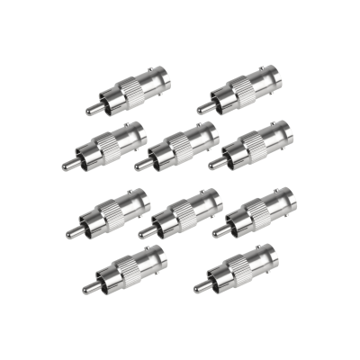 Переходник с BNC-мама (гнездо) на RCA-папа (штекер), 10 шт