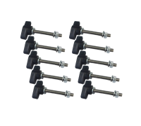 Крепежный винт барашек M5x40 с гайкой и шайбами, 10 шт