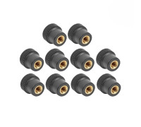 Гайка барашек фиксатор, заглушка пластиковая D16 с металлической резьбой М5, 10 шт