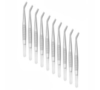 Пинцет для террариума, для рептилий, изогнутый длинный 25 см, 10 шт