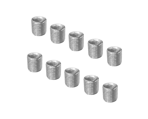 Резьбовая гайка переходник с внешней резьбой М10 и внутренней резьбой М6, высота 10 мм, 10 шт