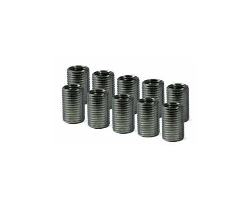 Резьбовой переходник гайка с внешней резьбой М10 и внутренней резьбой М8, высота 15 мм, 10 шт