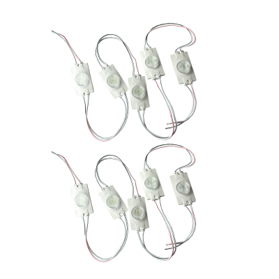 Светодиодный модуль, 12V 7000К 2Вт IP65, 10 шт