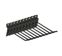 Крючок черный для торговой панели, длина 10 см, диаметр 4 мм, 10 шт