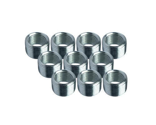 Резьбовая гайка переходник с внешней резьбой М14 и внутренней резьбой М10, высота 10 мм, 10 шт