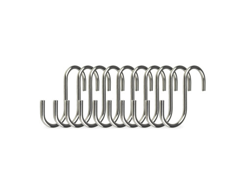 Крючок S-образный для приспособления для плетения кос, толщина 4мм, 10 шт