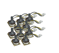 Диммер для регулировки яркости и температуры для кольцевой лампы, 10 шт