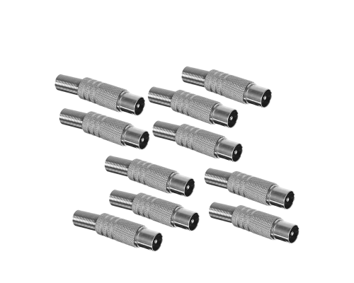 Разъем штекер TV (папа) под винт, без пайки, 10 шт