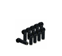 Переходник автоантенный, гнездо «Азия» (мама) - штекер «Европа» (папа), угловой, 10 шт