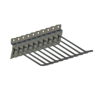 Крючок для торговой панели, нержавеющая сталь 10 см, диаметр 4 мм, 10 шт