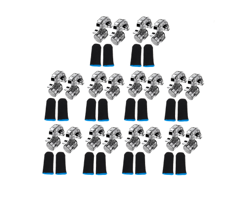 Триггеры L1R1 R11 для игры в PUBG и сенсорные напальчники, по 10 пар