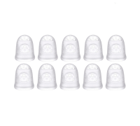 Напальчник силиконовый универсальный белый для игры на гитаре, размер L, 10 шт