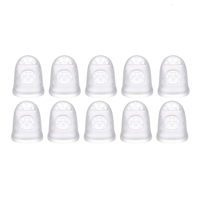 Напальчник силиконовый универсальный белый для игры на гитаре, размер L, 10 шт