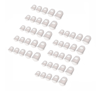 Напальчники силиконовые универсальные белые для игры на гитаре, размер XXS, XS, S, M, L, 50 шт