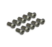 Винт шестигранник со шлицей под крестовую отвертку, резьба 1/4, длина 12 мм, 10 шт