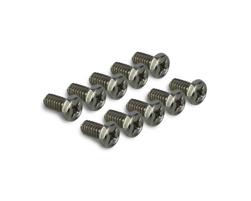 Винт шестигранник со шлицей под крестовую отвертку, резьба 1/4, длина 12 мм, 10 шт