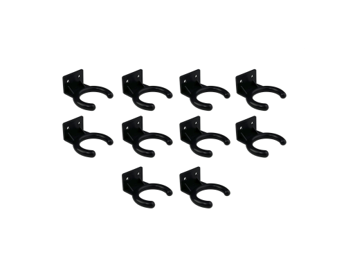 Настенная подставка для микрофона, цвет черный, 10 шт