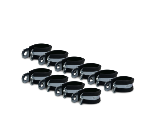 Хомут-скоба Руббер диаметр 22 мм с резиновым уплотнителем оцинкованная сталь, 10 шт