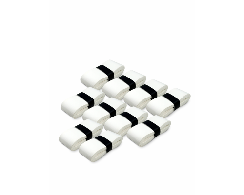 Намотка для ракетки, длина 110 см, ширина 2,5 см, толщина 0,7 мм, цвет белый, 10 шт