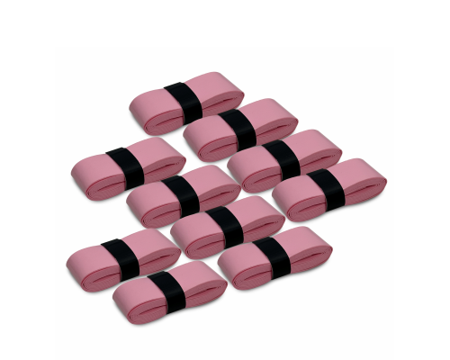 Намотка для ракетки, длина 110 см, ширина 2,5 см, толщина 0,7 мм, цвет розовый, 10 шт