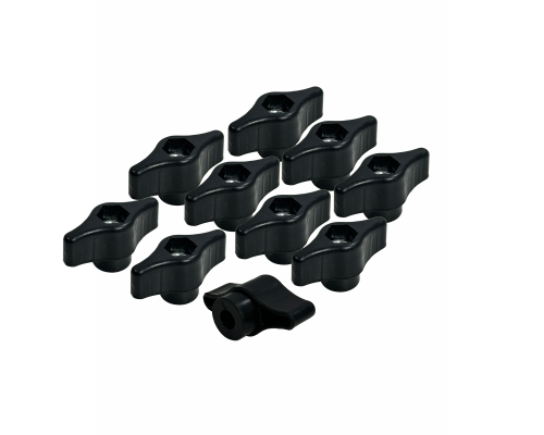 Крышка для винта-барашка, резьба М5, цвет черный, 10 шт